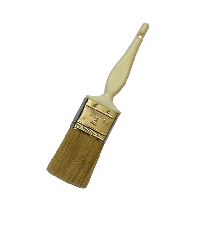 Flat brush with 100% white bristle color filament