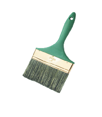 Flat brush with black filament and white bristle mixture