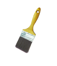 Flat brush with 100% PBT bristle