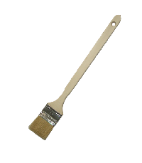 Radiator brush with 70%tops white natural bristle