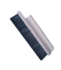 Wall brush with white bristle and black bristle mixture